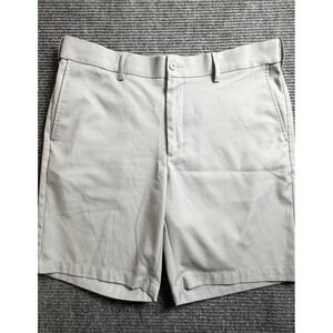 GRANDSLAM Men's Gray Flat Front Golf Shorts Size 36 Preppy Classic